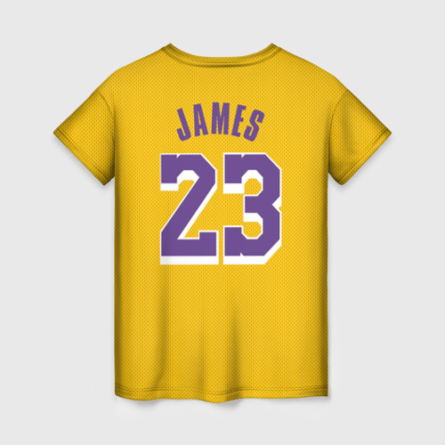 Женская футболка 3D James 18-19 LA Lakers home, цвет 3D печать - фото 2