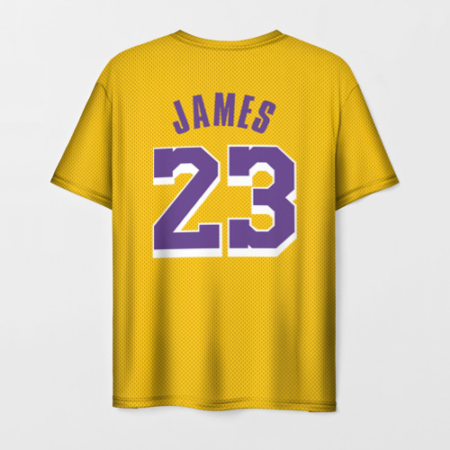 Мужская футболка 3D James 18-19 LA Lakers home - фото 2