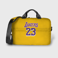 Сумка для ноутбука 3D James 18-19 LA Lakers home