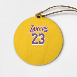 Деревянная игрушка круг James 18-19 LA Lakers home