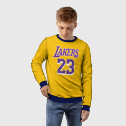 Детский свитшот 3D James 18-19 LA Lakers home - фото 2