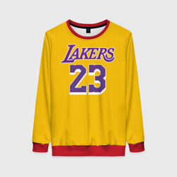 Женский свитшот 3D James 18-19 LA Lakers home