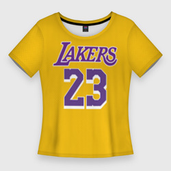 Женская футболка 3D Slim James 18-19 LA Lakers home