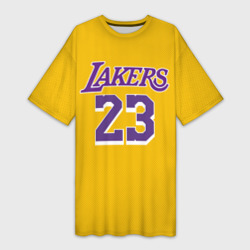 Платье-футболка 3D James 18-19 LA Lakers home