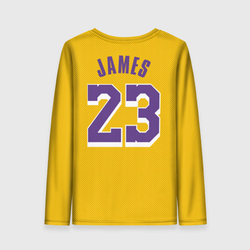 Женский лонгслив 3D James 18-19 LA Lakers home, цвет 3D печать - фото 2