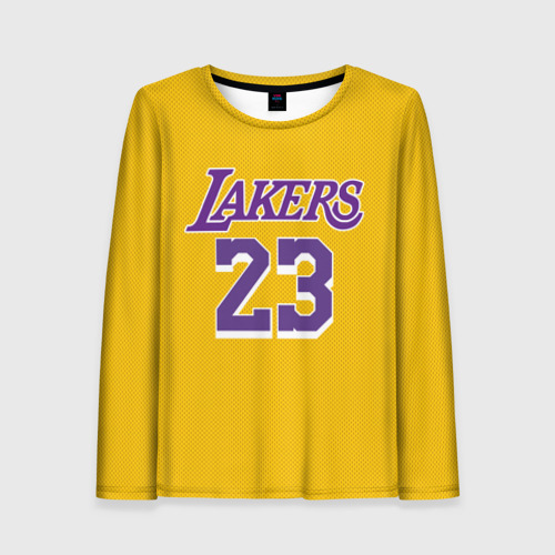 Женский лонгслив 3D James 18-19 LA Lakers home, цвет 3D печать