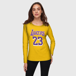 Женский лонгслив 3D James 18-19 LA Lakers home - фото 2