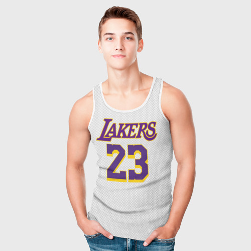 Мужская майка 3D James 18-19 third LA Lakers, цвет 3D печать - фото 5