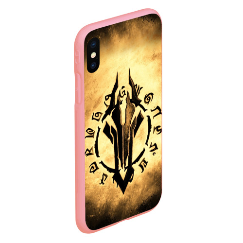 Чехол для iPhone XS Max матовый Darksiders logo, цвет баблгам - фото 3