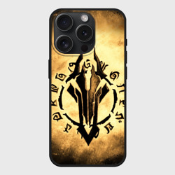 Чехол силиконовый для Apple iPhone 15 Pro матовый Darksiders logo