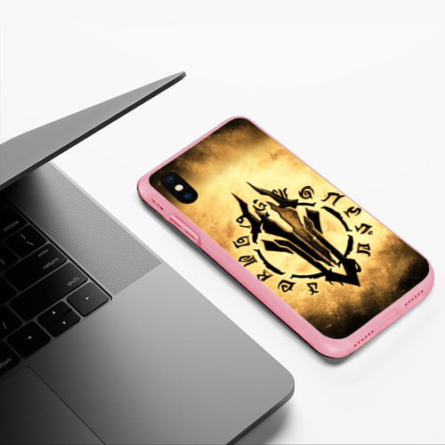 Чехол для iPhone XS Max матовый Darksiders logo, цвет баблгам - фото 5