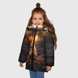 Зимняя куртка для девочек 3D Солнечный зайчик - фото 2