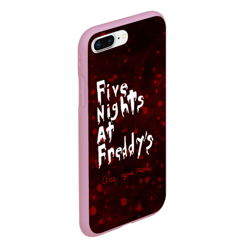 Чехол для iPhone 7Plus/8 Plus матовый Five Nights at Freddy’s, цвет розовый - фото 3