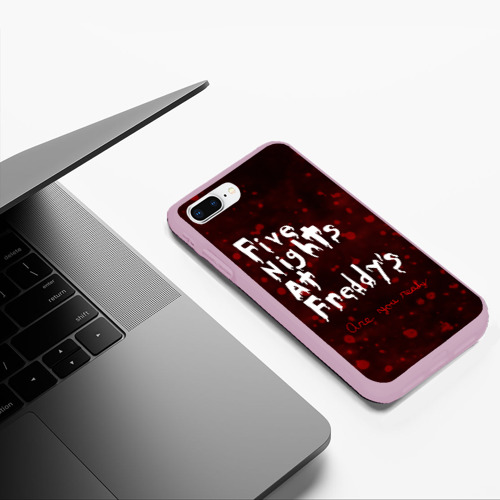 Чехол для iPhone 7Plus/8 Plus матовый Five Nights at Freddy’s, цвет розовый - фото 5