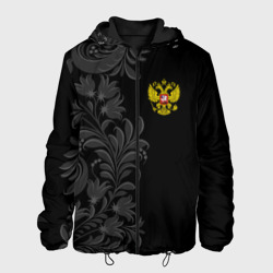 Мужская куртка 3D Герб России и Орнамент