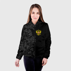 Женская куртка 3D Герб России и Орнамент - фото 2