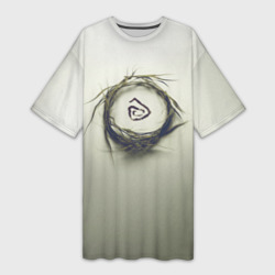 Платье-футболка 3D Настоящий Детектив Символ