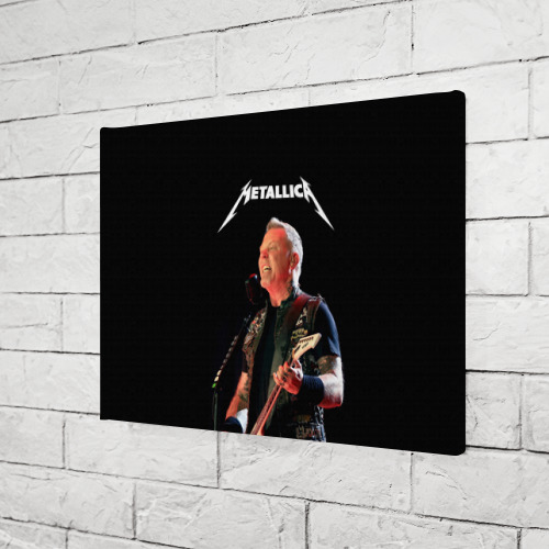 Холст прямоугольный Metallica, цвет 3D печать - фото 3