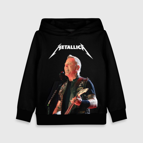 Детская толстовка 3D Metallica, цвет черный