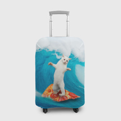 Чехол для чемодана 3D Кот Серфер