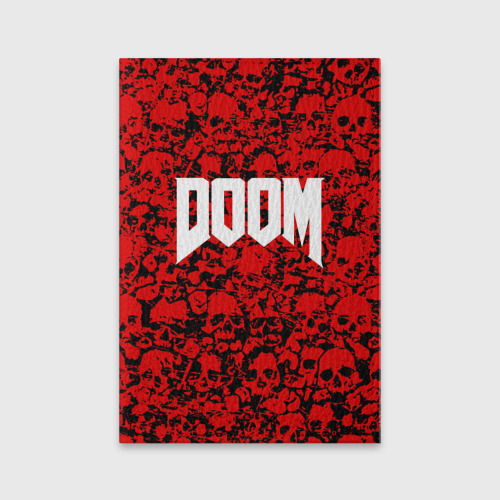 Обложка для паспорта матовая кожа Doom, цвет черный