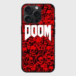Чехол силиконовый для Apple iPhone 15 Pro матовый Doom