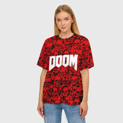Женская футболка oversize 3D Doom - фото 2