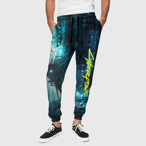 Мужские брюки 3D Cyberpunk 2077, цвет 3D печать - фото 4