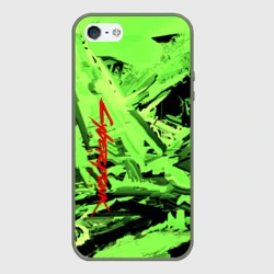 Чехол для iPhone 5/5S матовый Cyberpunk 2077