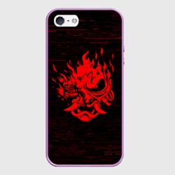 Чехол для iPhone 5/5S матовый Cyber Oni 2077 demon