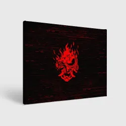 Холст прямоугольный Cyber Oni 2077 demon