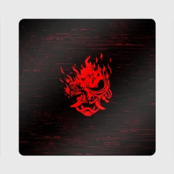 Магнит виниловый Квадрат Cyber Oni 2077 demon