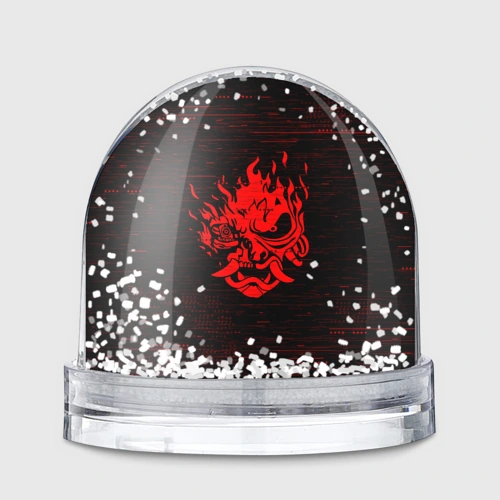 Игрушка Снежный шар Cyber Oni 2077 demon