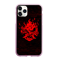 Чехол для iPhone 11 Pro Max матовый Cyber Oni 2077 demon