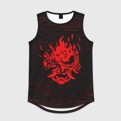 Мужская спортивная майка 3D Cyber Oni 2077 demon