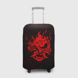 Чехол для чемодана 3D Cyber Oni 2077 demon