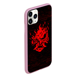 Чехол для iPhone 11 Pro Max матовый Cyber Oni 2077 demon - фото 2