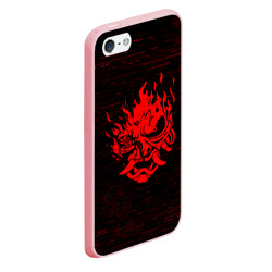 Чехол для iPhone 5/5S матовый Cyber Oni 2077 demon - фото 2