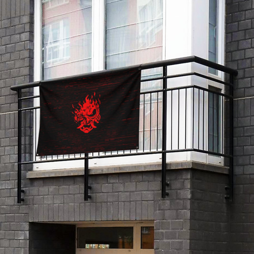 Флаг-баннер Cyber Oni 2077 demon - фото 3