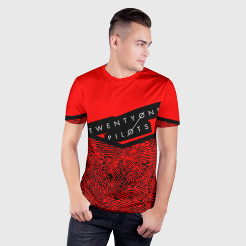 Мужская футболка 3D Slim Twenty One Pilots, цвет 3D печать - фото 3