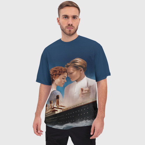 Мужская футболка oversize 3D Титаник, цвет 3D печать - фото 3