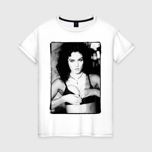 Женская футболка хлопок Monica Bellucci - купить по цене 1435 руб в  интернет-магазине Всемайки, арт 1642999