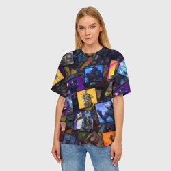 Женская футболка oversize 3D Fortnite Фортнайт - фото 2