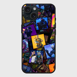 Чехол силиконовый для Apple iPhone 15 матовый Fortnite Фортнайт