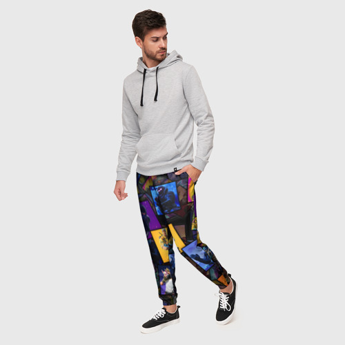 Мужские брюки 3D Fortnite Фортнайт, цвет 3D печать - фото 3