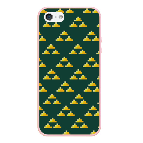 Чехол для iPhone 5/5S матовый The legend of Zelda, цвет светло-розовый