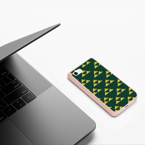 Чехол для iPhone 5/5S матовый The legend of Zelda, цвет светло-розовый - фото 5