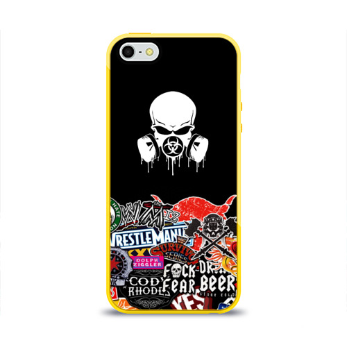 Чехол для iPhone 5/5S глянцевый sticker bombing Фото 01 Чехол для iPhone 5/5S глянцевый sticker bombing Фото 01