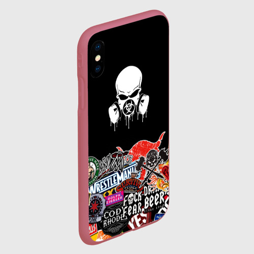 Чехол для iPhone XS Max матовый sticker bombing Фото 01 Чехол для iPhone XS Max матовый sticker bombing Фото 01