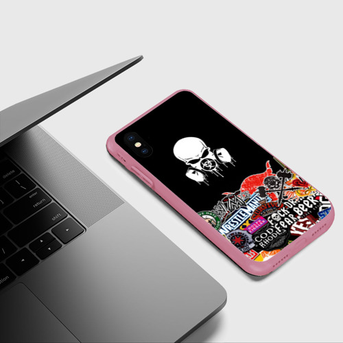 Чехол для iPhone XS Max матовый sticker bombing Фото 01 Чехол для iPhone XS Max матовый sticker bombing Фото 01